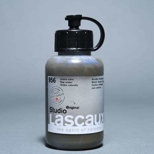 956 Raw Umber Lascaux Studio Acrylic, 85ml bottle