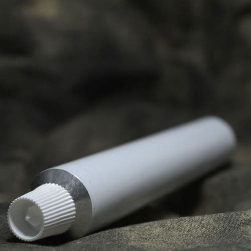 963620 Aluminium paint tube, approximately 50ml volume. Kremer, Empty with lid