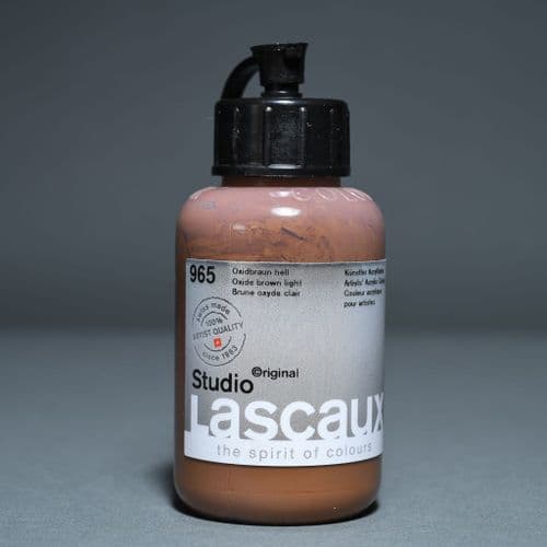 965 Oxide Brown Light Lascaux Studio Acrylic, 85ml bottle