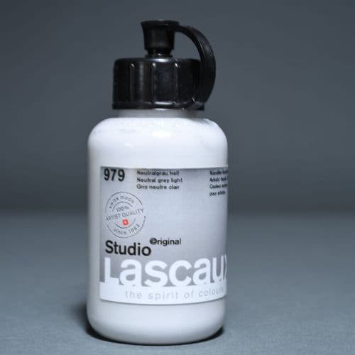 979 Neutral Grey Light Lascaux Studio Acrylic, 85ml bottle