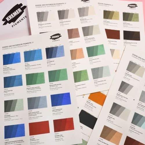 990004 Kremer Colour Chart - Handmade and Historic Colours