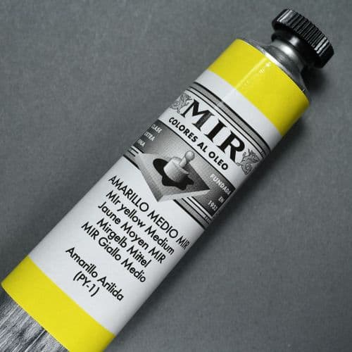 9A MIR Yellow Medium (Primary), MIR Oil Colour, 60ml tube