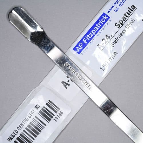 A-24 Spatula, Stainless Steel 150mm, Raised Centre.