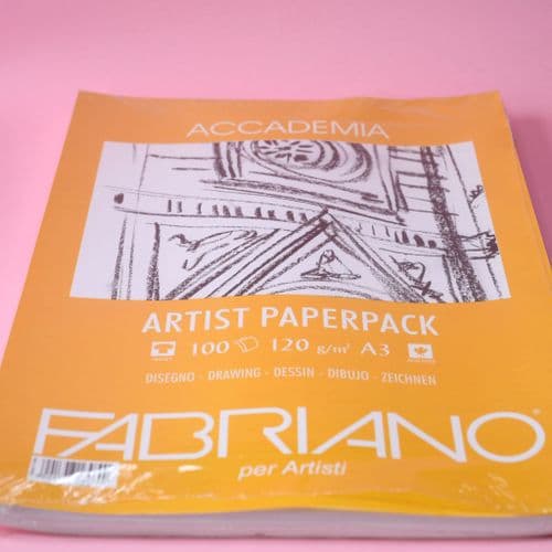 A3 120gsm Fabriano Academia Paper, 100 sheets.