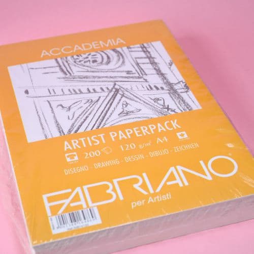 A4 120gsm Fabriano Academia Paper, 200 sheets.