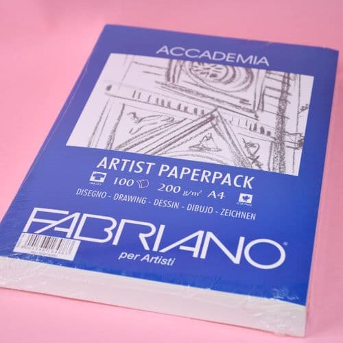 A4 200gsm Fabriano Academia Paper, 100 sheets.