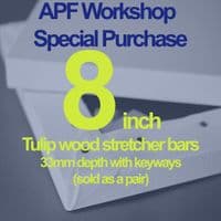 APF: 8 'Special Purchase' Tulip Wood Stretcher Bar. Pair (2 bars) with Keyways