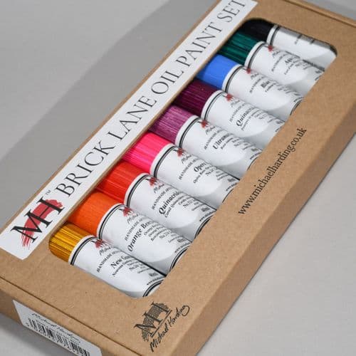 Brick Lane Set of Michael Harding Oil Colours, 10 x 40ml tubes.  5% off.