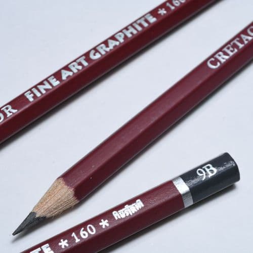 CR-160-9B Cretacolor Fine Art Graphite Pencil 9B