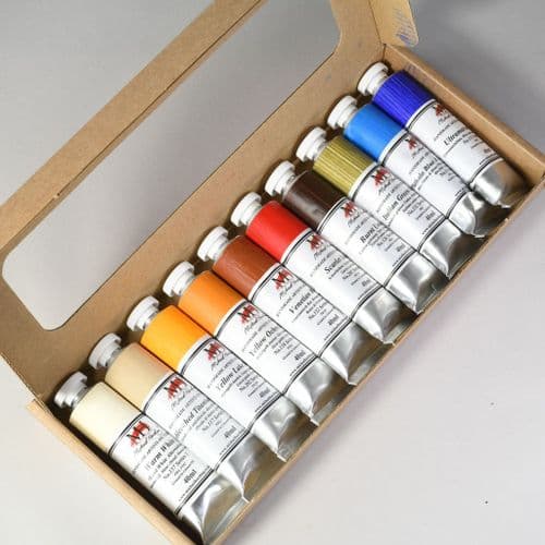 Desert Set of Michael Harding Oil Colours, 10 x 40ml tubes