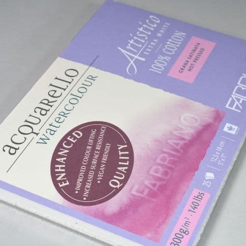 Fabriano: Artistico Smooth Watercolour Block 5"x 7"