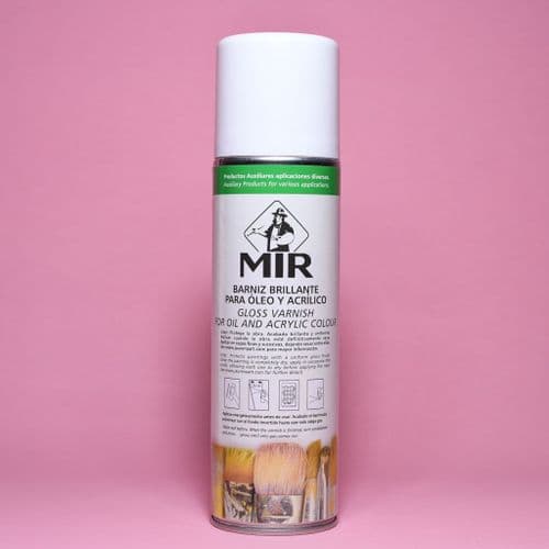 Gloss Spray Varnish. MIR, 500ml aerosol
