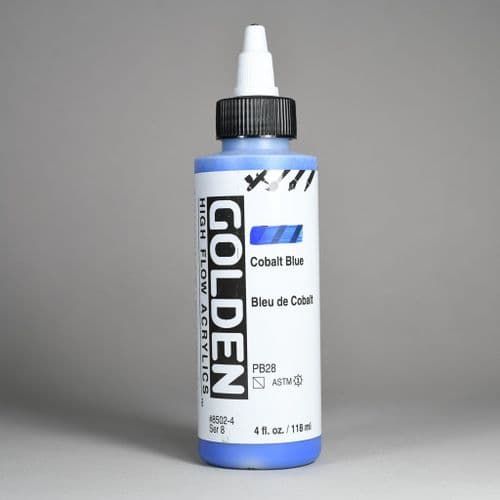 Golden: 8502 Cobalt Blue, High Flow Acrylic, 118ml