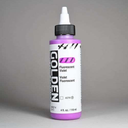 Golden: 8507 Fluorescent Violet, High Flow Acrylic, 118ml