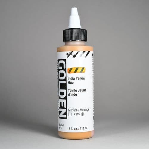 Golden: 8508 India Yellow Hue, High Flow Acrylic, 118ml