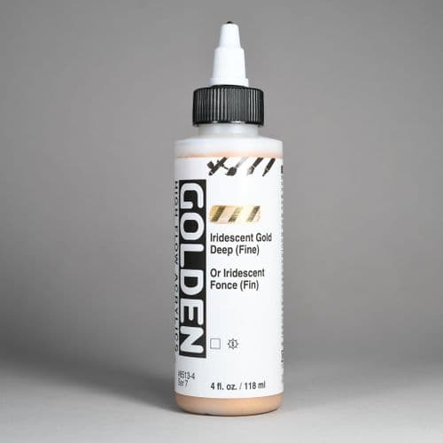 Golden: 8513 Iridescent Gold Deep (Fine), High Flow Acrylic, 118ml