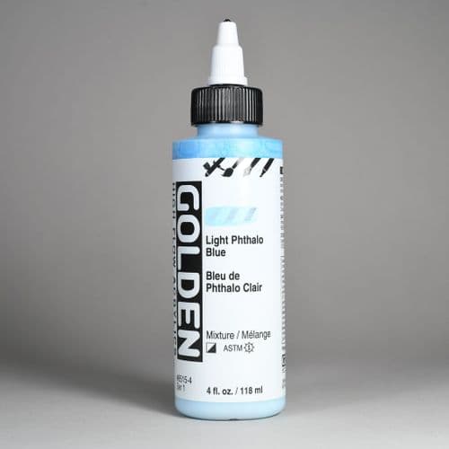 Golden: 8515 Light Phthalo Blue, High Flow Acrylic, 118ml