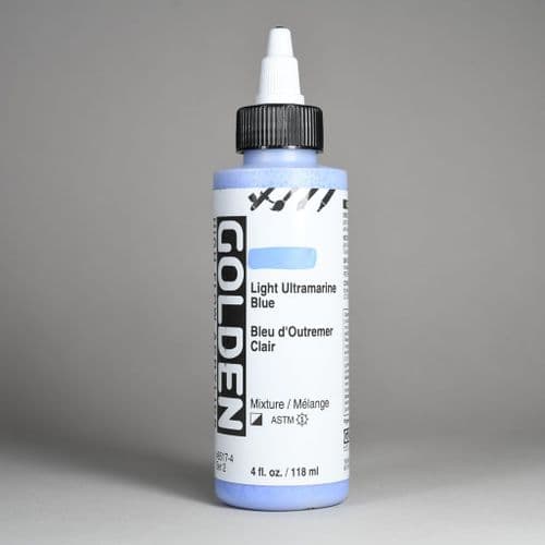 Golden: 8517 Light Ultramarine Blue, High Flow Acrylic, 118ml