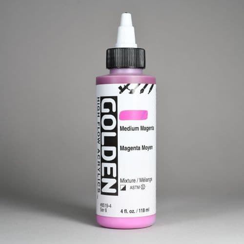 Golden: 8519 Medium Magenta, High Flow Acrylic, 118ml