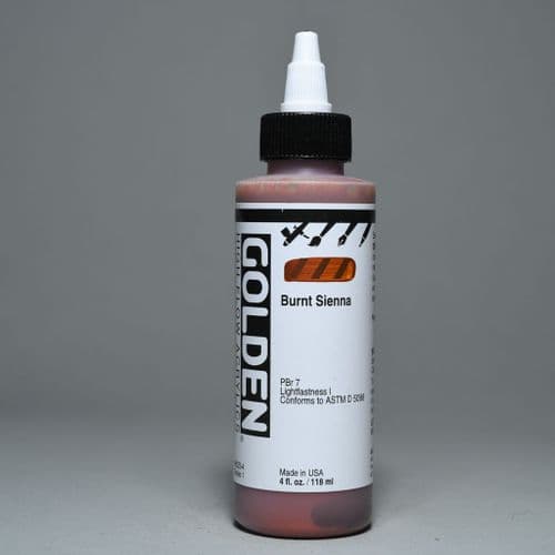 Golden: 8523 Burnt Sienna, High Flow Acrylic, 118ml