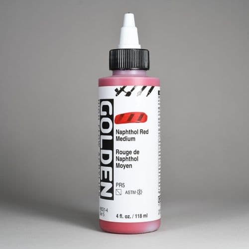 Golden: 8531 Naphthol Red Medium, High Flow Acrylic, 118ml