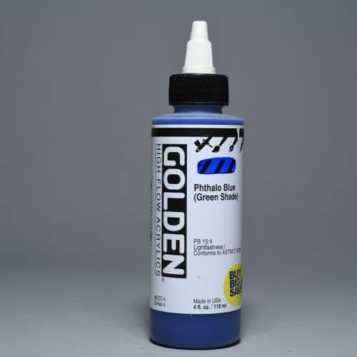 Golden: 8537 Phthalo Blue (Green Shade), High Flow Acrylic, 118ml