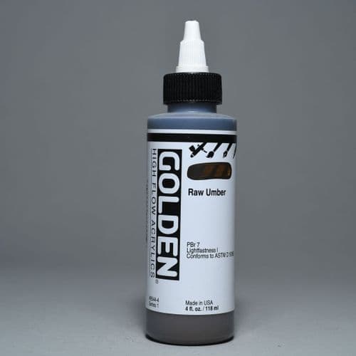 Golden: 8544 Raw Umber, High Flow Acrylic, 118ml