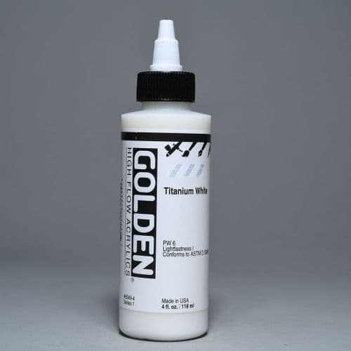 Golden: 8549 Titanium White, High Flow Acrylic, 118ml