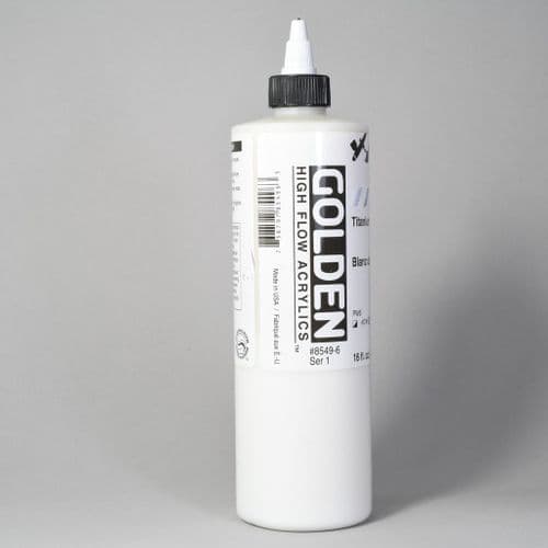 Golden: 8549 Titanium White, High Flow Acrylic, 473ml