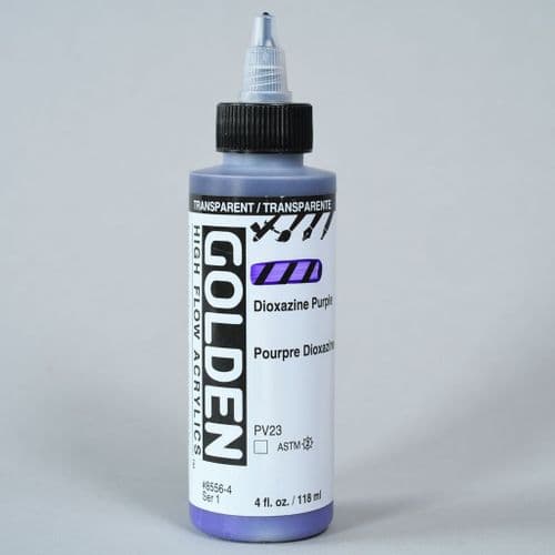 Golden: 8556 Transparent Dioxazine Purple, High Flow Acrylic, 118ml