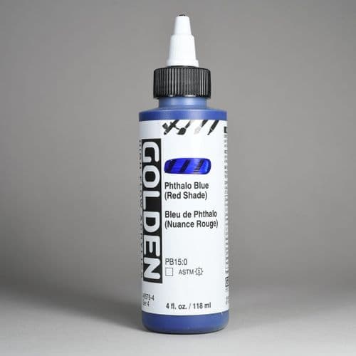 Golden: 8576 Phthalo Blue (Red Shade), High Flow Acrylic, 118ml