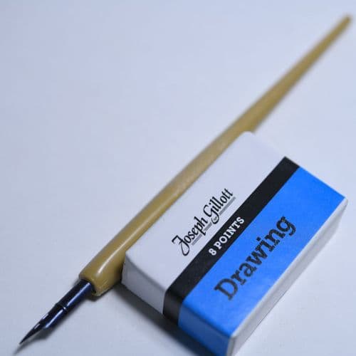 Joseph Gillott: 35821 Mitchell Drawing Pen with 8 Interchangeable Nibs