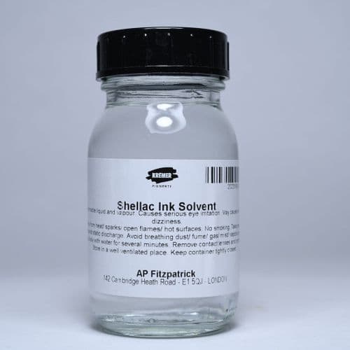Kremer: 180410 Kremer Shellac Ink Solvent, 100ml