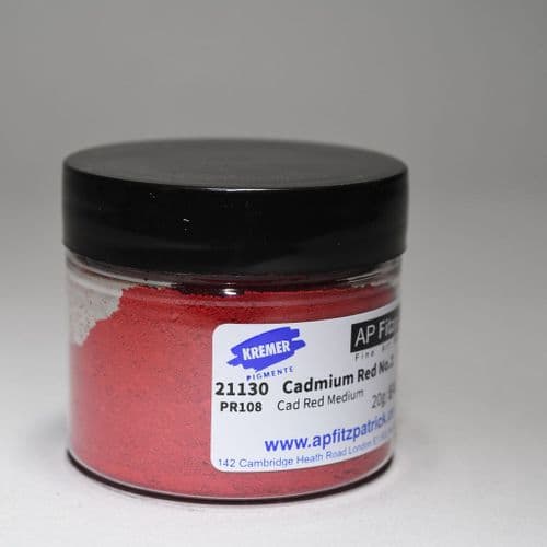 Kremer: 21130 Cadmium Red No.2 Medium, 20g