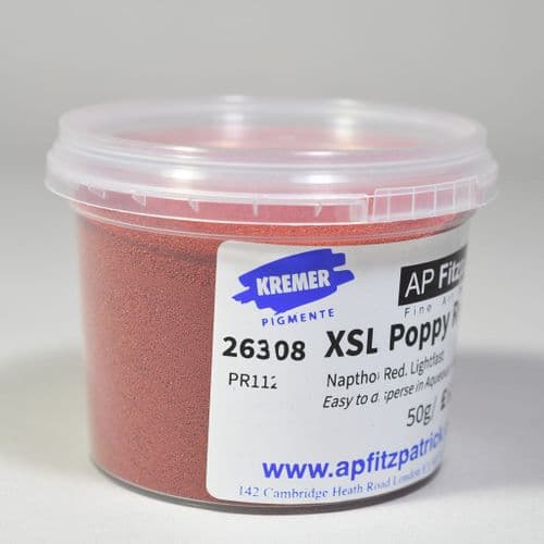 Kremer: 26308 XSL Poppy Red, 50g