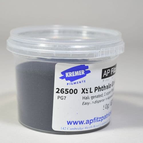 Kremer: 26500 XSL Phthalo Green Dark, 50g