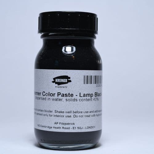 Kremer: 27600 Lamp Black Colour Paste, 100g