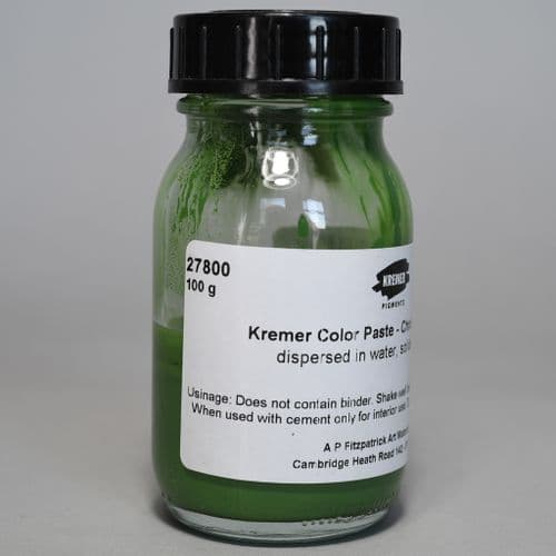 Kremer: 27800 Chrome Oxide Green Colour Paste, 100g