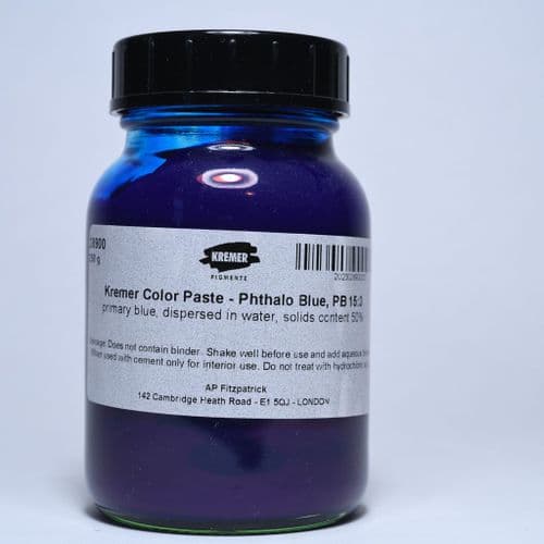Kremer: 28900 Heliogen Blue Colour Paste, 250g