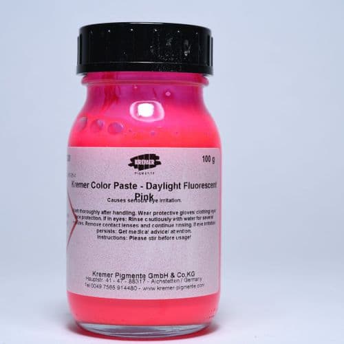 Kremer: 29220 Daylight Fluorescent Pink Colour Paste, 100g