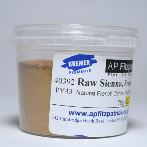 Kremer: 40392 Raw Sienna French, 75g
