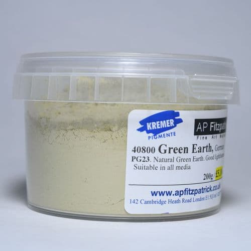 Kremer: 40800 German Green Earth, 200g