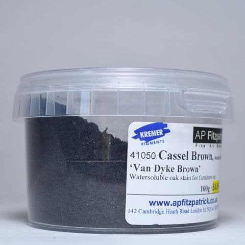 Kremer: 41050 Cassel Brown, 'Van Dyke Brown' Wood Stain, 100g