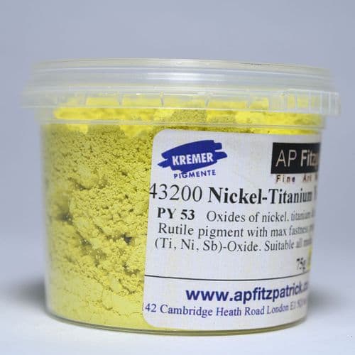 Kremer: 43200 Nickel Titanium Yellow, 75g