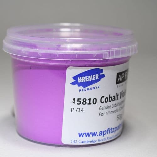 Kremer: 45810 Cobalt Violet Brilliant, Dark, 50g