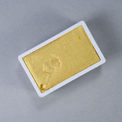 Kremer: 502008 Iriodin 320 Bright Pearl Gold Watercolour Full Pan