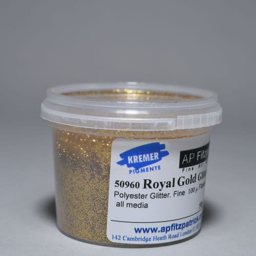 Kremer: 50960 Royal Gold Polyester Glitter, 50g