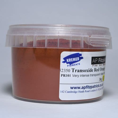 Kremer: 52350 Transoxide Red Orange, 30g
