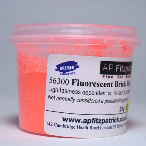 Kremer: 56300 Fluorescent Brick Red, 25g