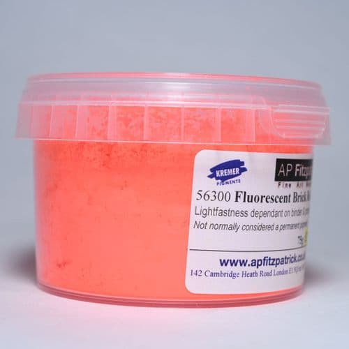 Kremer: 56300 Fluorescent Brick Red, 75g